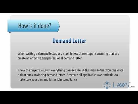 Learn How to Fill the Demand Letter form