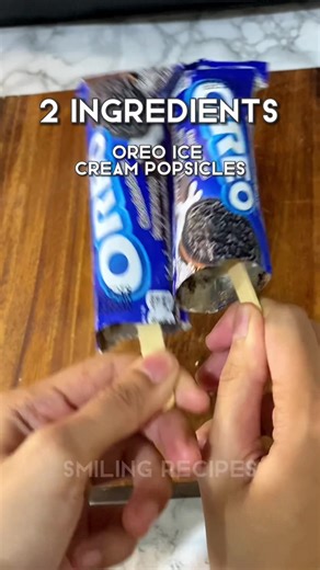 Oreo Ice Cream Popsicles Recipe
