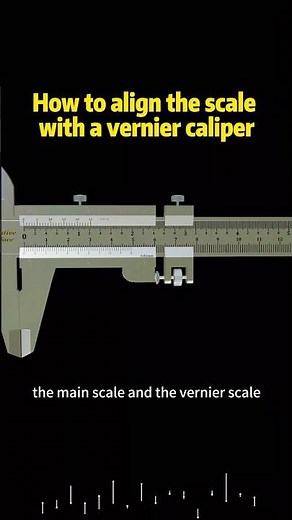How to align the scale with a vernier caliper #knowledge #science