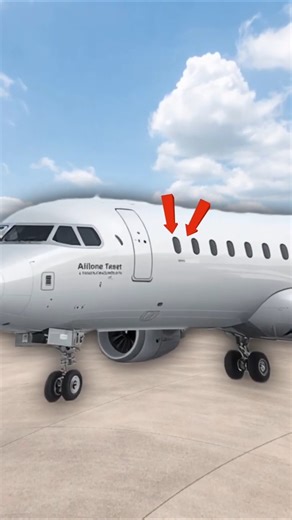 Why Are Airplane Windows Always Round? ✈️🤔 #airplane aeroplane shorts