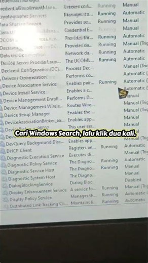 non aktifkan windows search biar pc makin ngebut