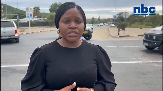 IN IN MEMORY OF NUJOMA | Security personnel on Sam Nujoma Drive are on standby for the procession of the late Founding President Dr. Sam Nujoma. Before independence, the road was known as Curt von Francois and Gobabis Road and was later renamed after independence to the late Sam Nujoma in honour of the role he played in the liberation struggle of Namibia. The road starts at Avis and runs through Windhoek all the way to the Daan Viljoen Police Checkpoint. July Nafuka #NBCNews #nbcdigitalnews #nbc