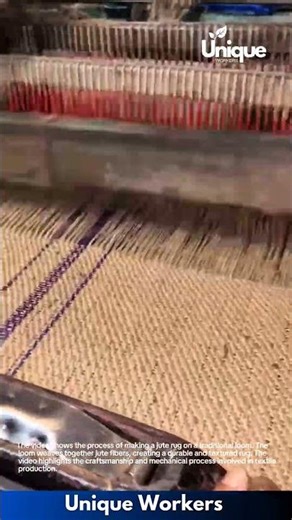 Jute Rug Making on a Loom: Traditional Weaving