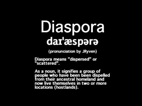 The pronunciation of "diaspora"