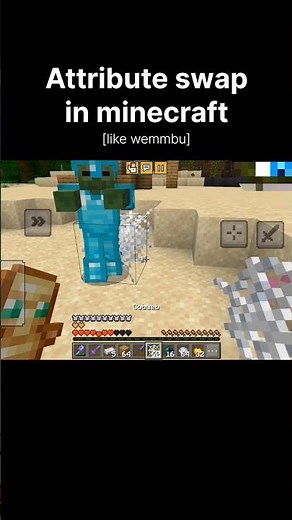 How to do attribute swap in minecraft like wemmbu #minecraft #mojang #shorts