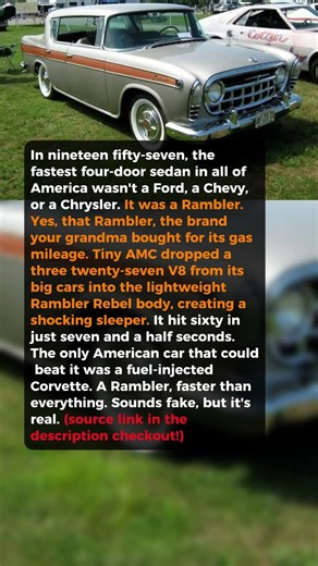 A Boring Rambler Was America's Fastest Sedan in 1957 #shorts #car