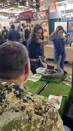 Trapper Mike | Careful… we got an attack python at the Great American Outdoor Show @nra_gaos @seminoleprairie @florida_premier_bowfishing | Instagram