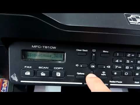 How to connect WIFI of Brother MFC-T810W Printer