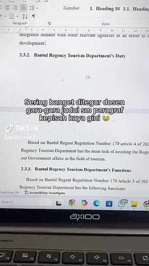 Tips Menulis Skripsi dengan MS Word