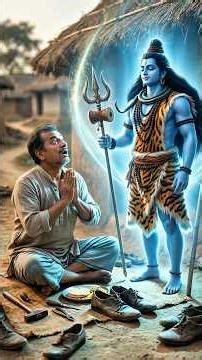 अमीर ने ठुकराया,गरीब मोची बना भाग्यवान 😢 #mahadev #ai #shorts #bhakti #sanjubaba