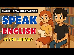 At the Library – Easy English Conversation | Student Dialogue | Speak English for Real Life #english