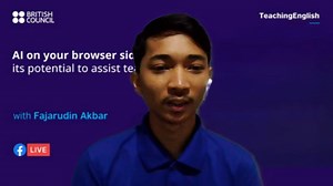 Fajar demonstrates how #teachers can use #AI when preparing #ELT activities from authentic material. See the full demo here: https://fb.watch/kaDBqvZO30/ 😀 Marcus #TeachingEnglish #AI *The British Council does not endorse any websites or products shown in this demonstration. Video is for educational purposes only* | TeachingEnglish - British Council