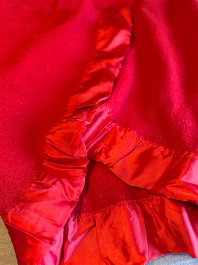 Vintage 60’s Red Pendleton Wool Blanket With Satin Bindings in Red 83” X 60” Soft and Thick Twin Size Bed Blanket or Throw Blanket Very Nice - Etsy