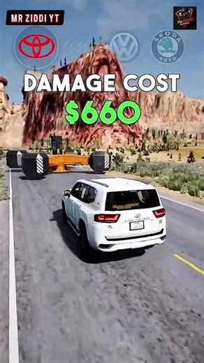 BEAMNG.Drive 0 to 600 KM/H Cresh Test #shorts #beamngdrive #mrziddiyt