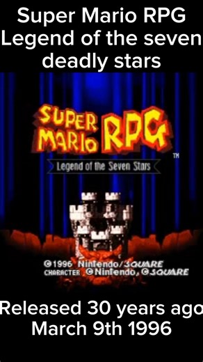 Super Mario RPG Legend of the Seven Stars!
