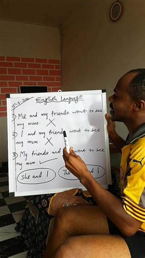 When a compound subject includes 'I', do this. #fypシ゚ #learnenglish #grammar #viraltiktok