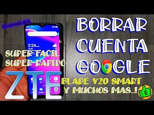 Remove Google account from ZTE Blade V20 Smart and many more! Super easy and fast without install...
