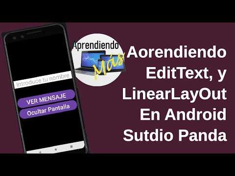 Aprendiendo a usar EditText