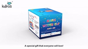 Kiditos Magic Water Elf Toy Kit for Kids, Make Your Own Magic Water Pets, DIY Sensory Craft Kit with 10 Magic Gels & 6 Molds, STEM Science Activity, Party Favors & Birthday Gifts for Kids Ages 3+