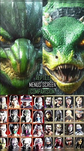 Reptile Character Selection in Mk9 , MkX and Mk1 Khaos Reigns #mortalkombat1havik