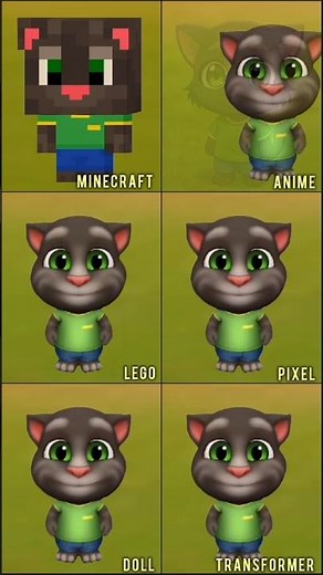 Talking Tom Friends - MINECRAFT VERSION ANIME VERSION