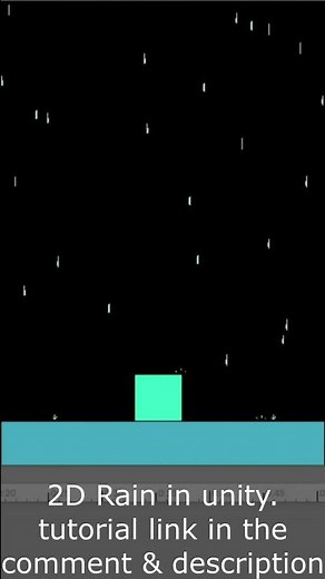 2D Rain Unity #shorts