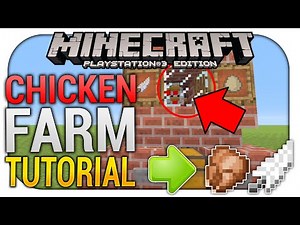 MINECRAFT PS3 ► einfache CHICKEN/HÜHNER Farm bauen [TUTORIAL]