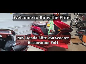 1985 Honda Elite 250 Scooter Restoration Vol 1 | Ruby the Elite