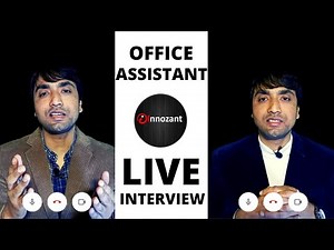 Live Interview of Office Assistant| MIS Interview Questions and Answers | Excel Interview Questions
