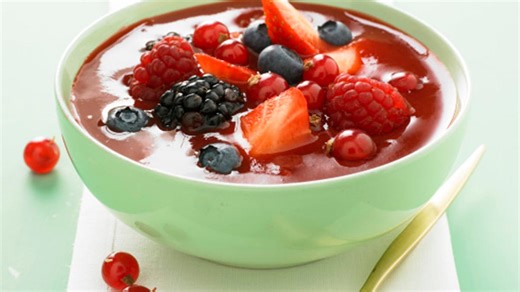 Recette Soupe de fruits rouges