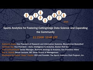 Sports Analytics for Fostering Cutting Edge Data Science and Expanding the Community