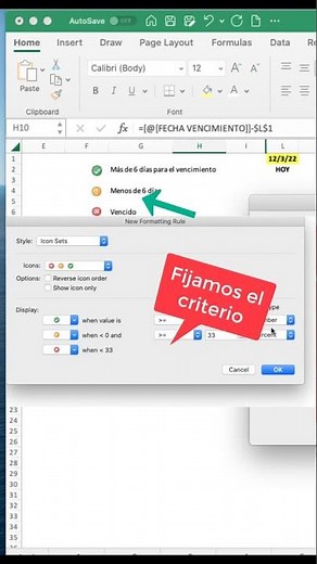 CÓMO CREAR UN SEMAFORO EN EXCEL DESDE NUESTRO EQUIPO MAC