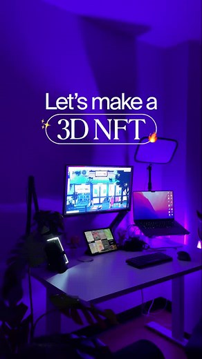 Make & mint a 3D NFT with me & @splinedesign through 🌱Solsea - #nftartwork #nfts #nftart #spline #artistsoftiktok #3dart #3dtools #splinetool @kimalban