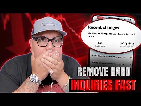 Fastest Way to REMOVE Hard Inquiries in 24 Hours(2025)