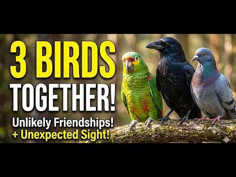 Parrot, Crow & Pigeon Together | Beautiful Bird Sounds in Nature
