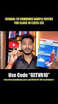 Oswaal 20 Combined Sample Papers Class 10 2025-26 | All Subjects Covered