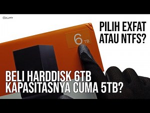 Bought a 6TB HDD, but it only has 5TB capacity? Should I choose exFAT or NTFS? | WD MyBook 6TB