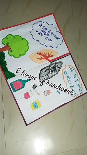 How to make a poster ||Nasha Mukt Bharat ||