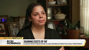 One round of IVF costs around $20,000 on average in the U.S. — and it generally takes three IVF cycles for a woman to have a baby. In most states, Medicaid does not cover any fertility treatment costs. One woman told Nikki Battiste about the challenges she faced. https://cbsn.ws/3RAs39Y | CBS Mornings