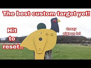 Building mad custom air rifle resetting long range targets