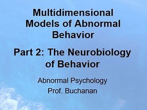 (Part 2) Multidimensional Models of Behavior w/Prof. Buchanan