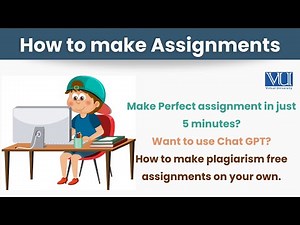 How to make Assignments in just 5 minute_How to use ChatGPT_Plagiarism free assignment_Paraphraser