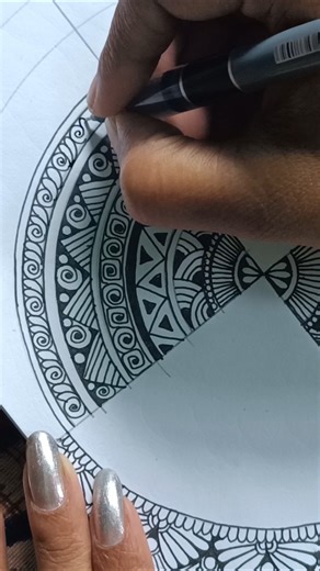 Easy mandala tutorial ✨♥️ #art #viral #drawing #painting