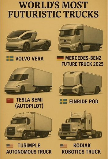 TOP 6 SELF-DRIVING TRUCKS IN THE WORLD 🚛🤖 | Next Generation Transport!