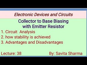 collector to base biasing with emitter resistor