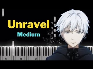 MEDIUM Piano Tutorial | Tokyo Ghoul - Unravel