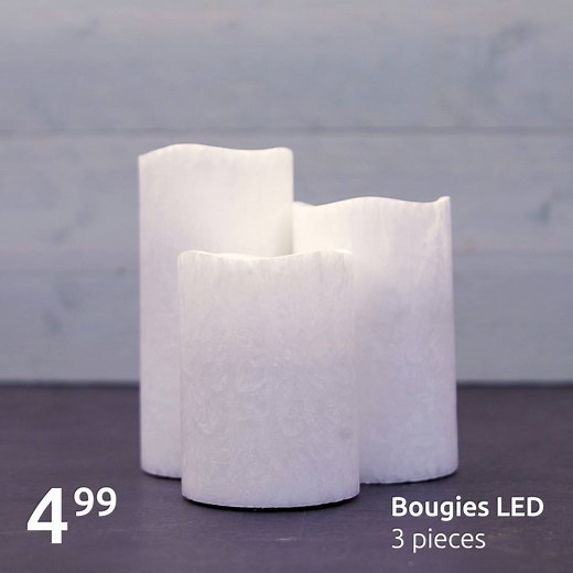 Cette bougie LED propose différentes couleurs. Et avec la commande à distance pratique, vous pouvez choisir vous-même. À partir de demain dans l'action hebdomadaire ! 🕯️ | Action