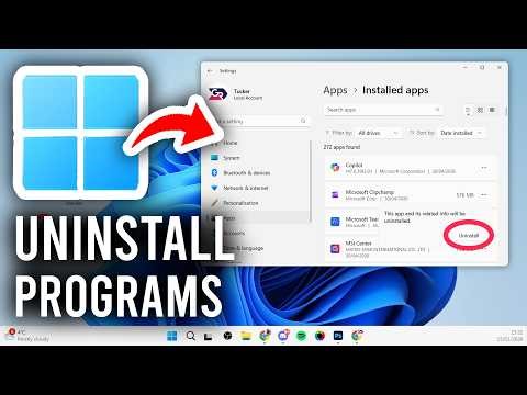 How To Uninstall Programs and Apps In Windows 11 - Full Guide