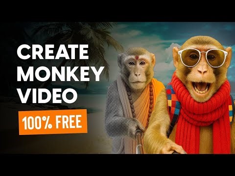 Make VIRAL Monkey Video With Free AI Tools
