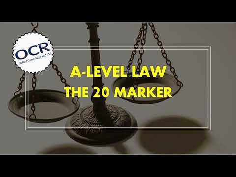 OCR A level Law 20 marker